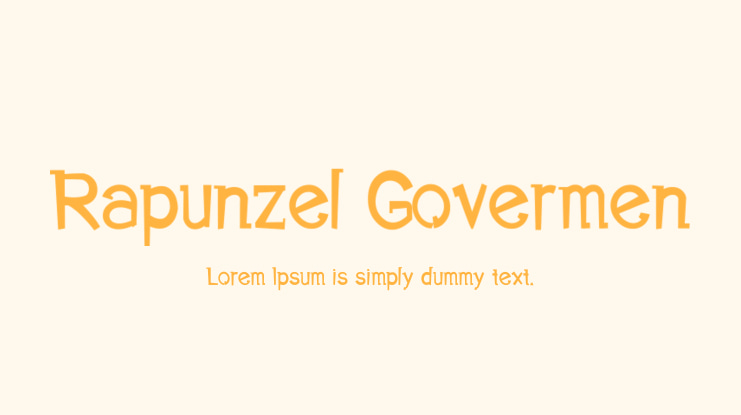 Rapunzel Govermen Font