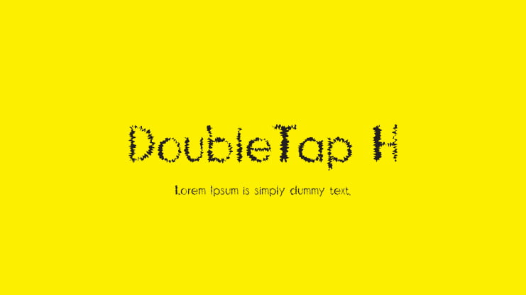 DoubleTap H Font Family