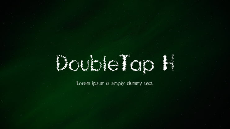 DoubleTap H Font Family