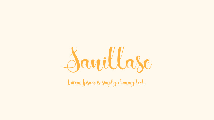 Sanillase Font