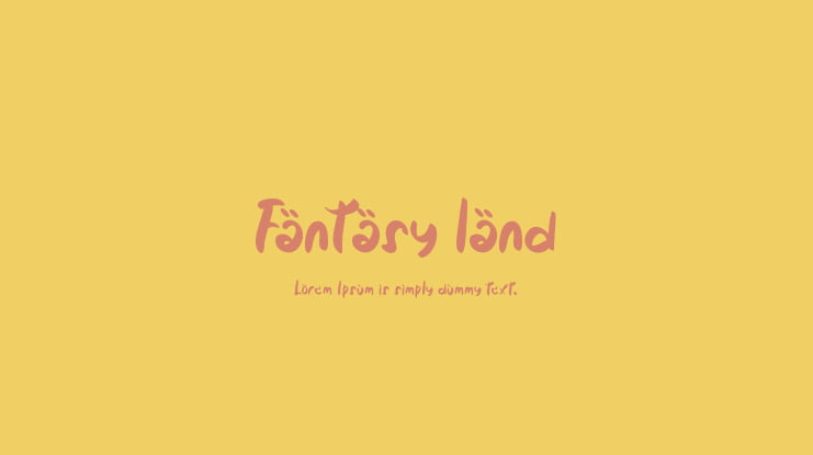 Fantasy land Font