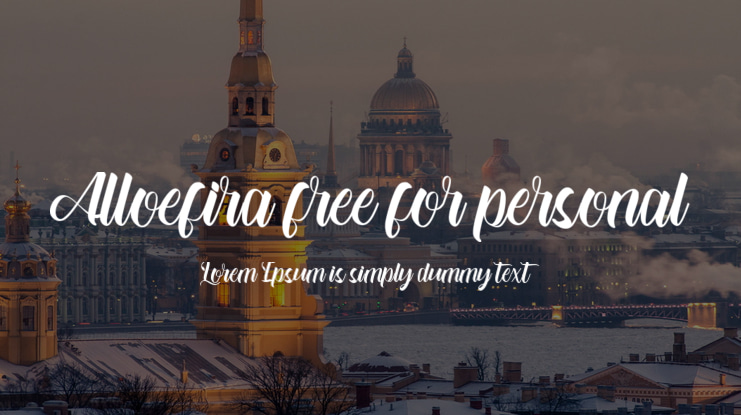 Alloefira free for personal Font