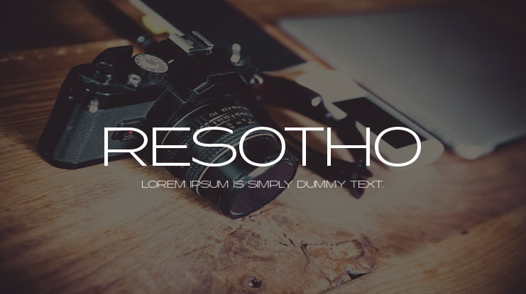 Resotho Font Family