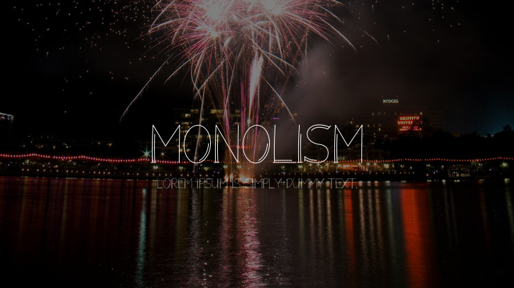 Monolism Font Family