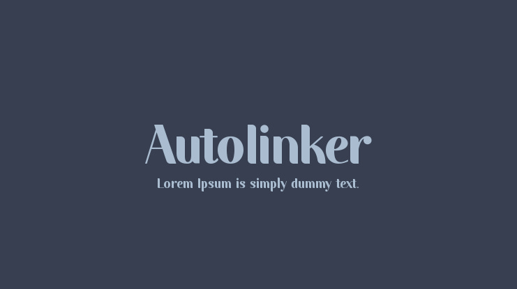 Autolinker Font