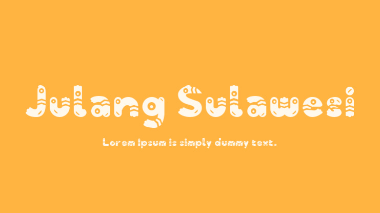 Julang Sulawesi Font