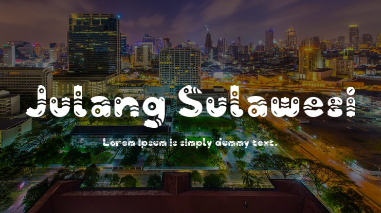Julang Sulawesi Font