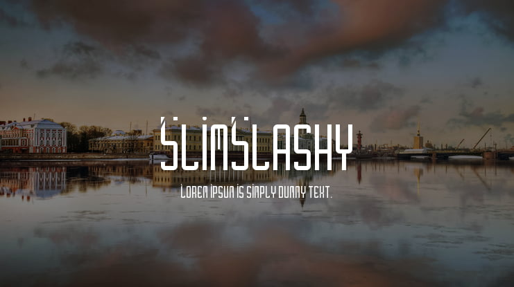 SlimSlashy Font