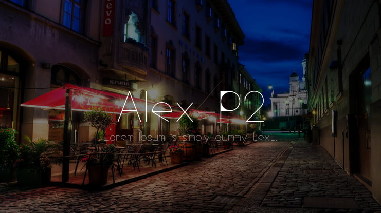 Alex-P2 Font