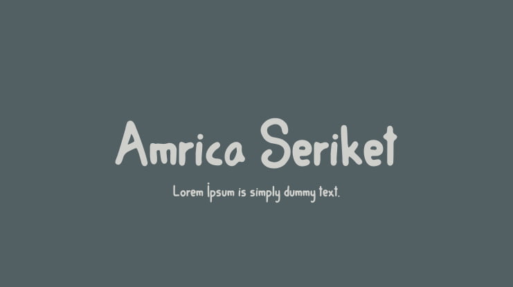 Amrica Seriket Font