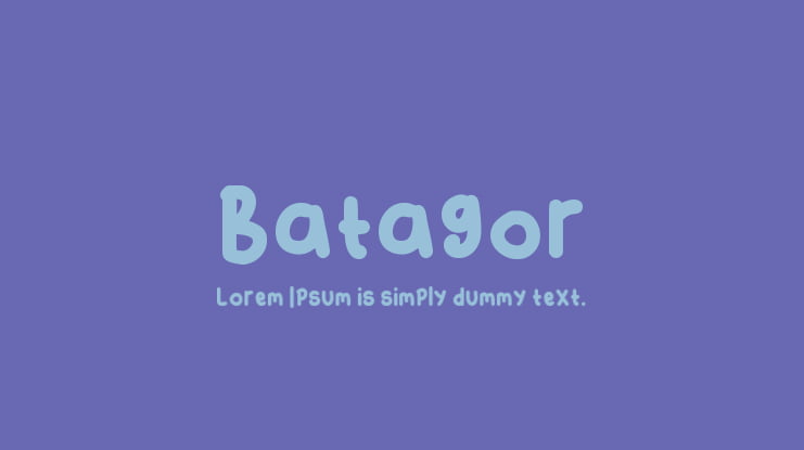 Batagor Font