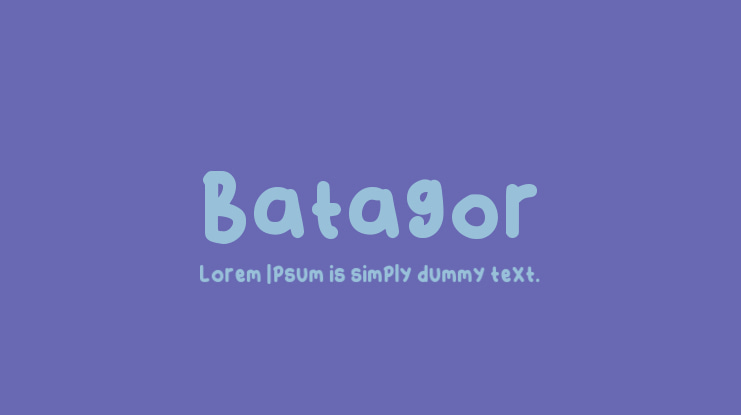 Batagor Font