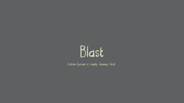 Blast Font