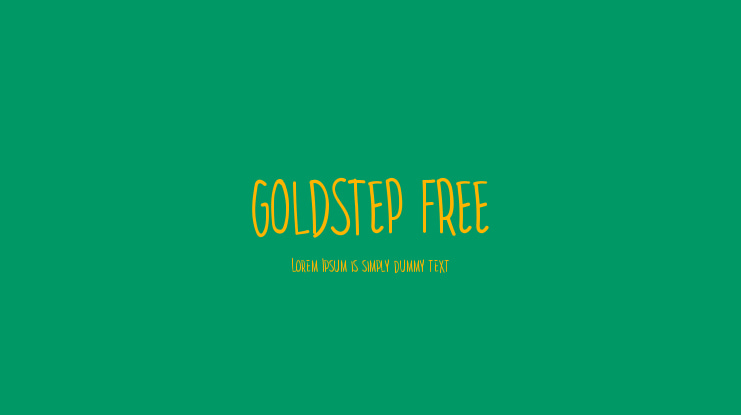 GOLDSTEP FREE Font
