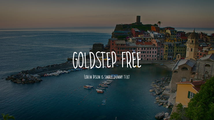GOLDSTEP FREE Font