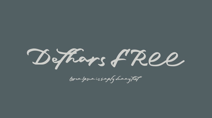 Dethars FREE Font
