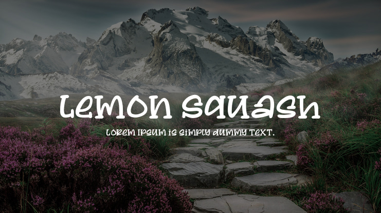 Lemon Squash Font