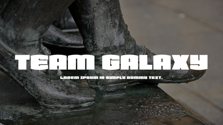 Team Galaxy Font Family