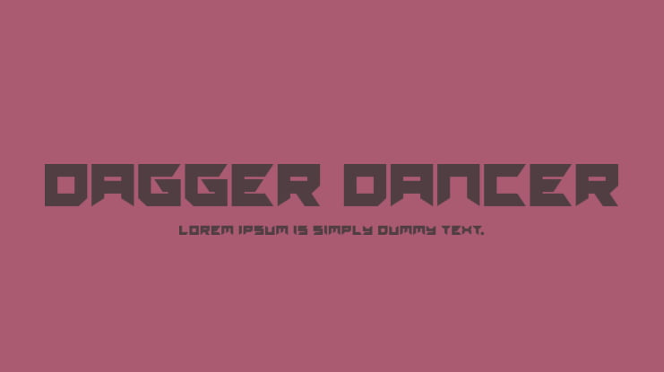 Dagger Dancer Font Family