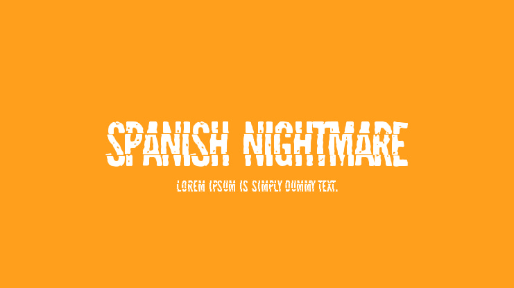 Spanish Nightmare Font
