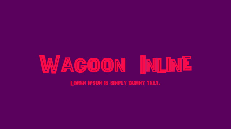 Wagoon  Inline Font Family