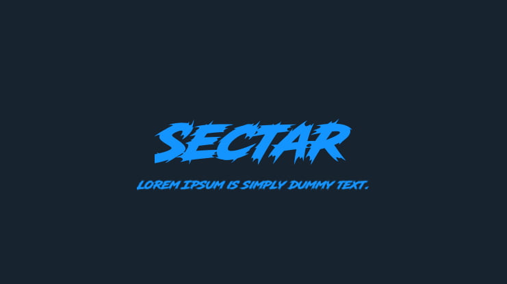 Sectar Font Family