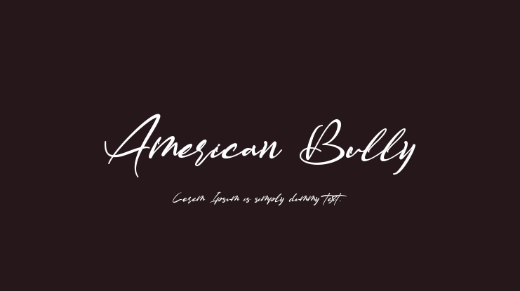 American Bully Font