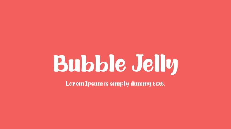 Bubble Jelly Font Family