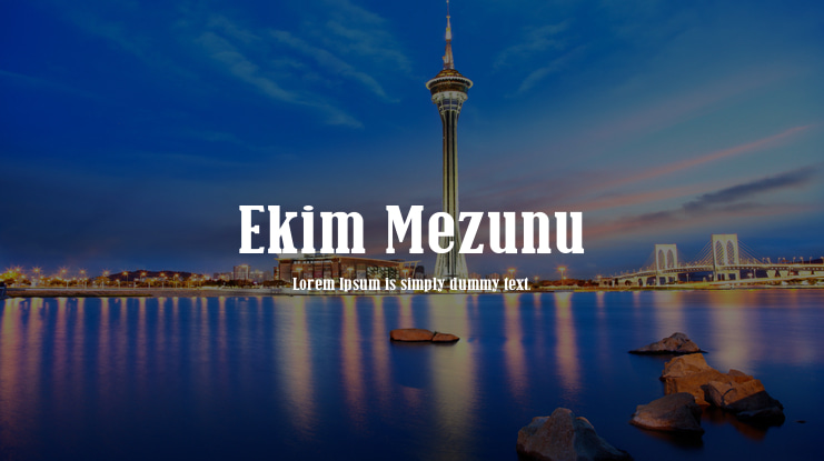 Ekim Mezunu Font
