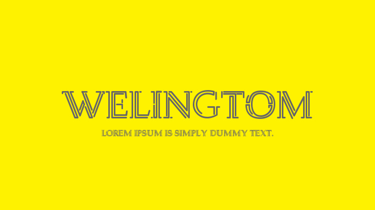 Welingtom Font