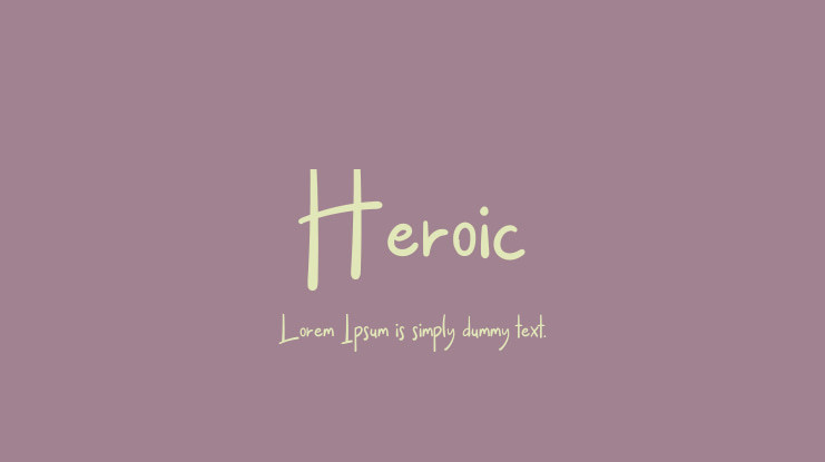 Heroic Font