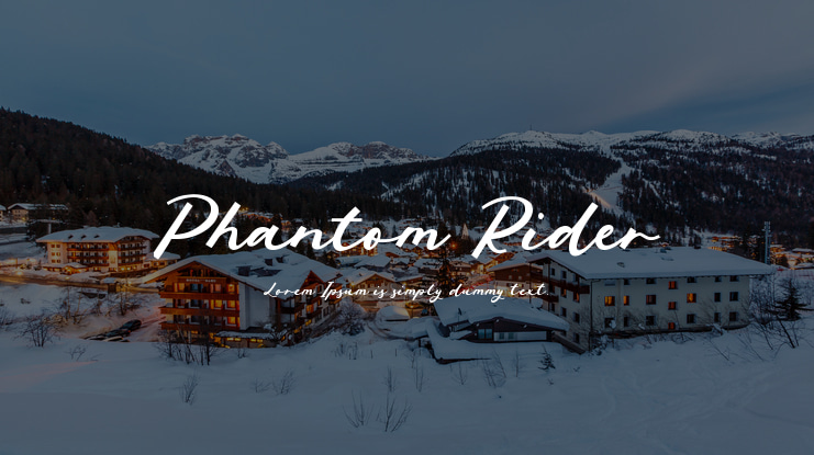 Phantom Rider Font