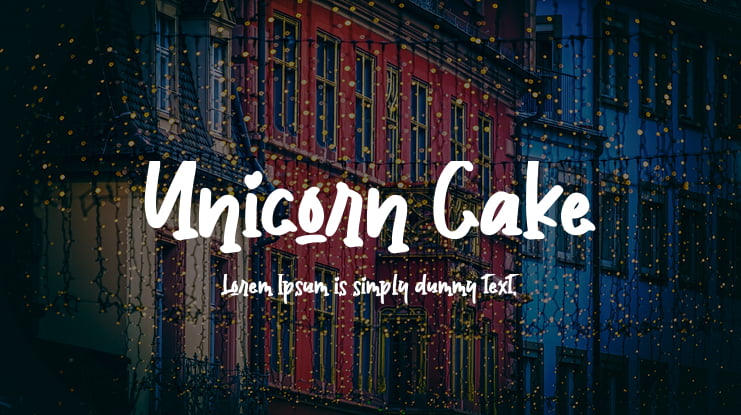 Unicorn Cake Font