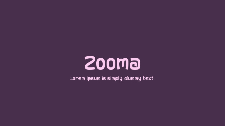 Zooma Font