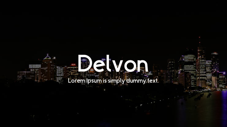 Delvon Font Family