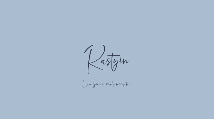 Rastyin Font