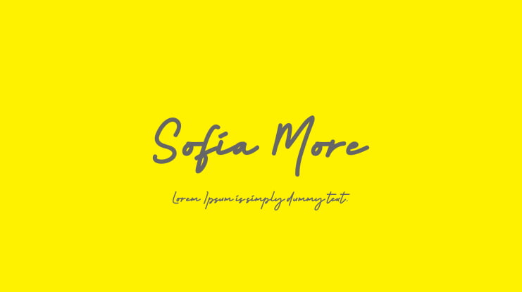 Sofia More Font