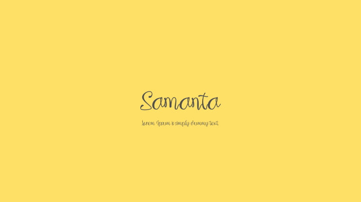 Samanta Font Family