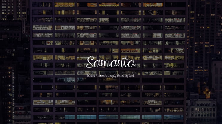 Samanta Font Family