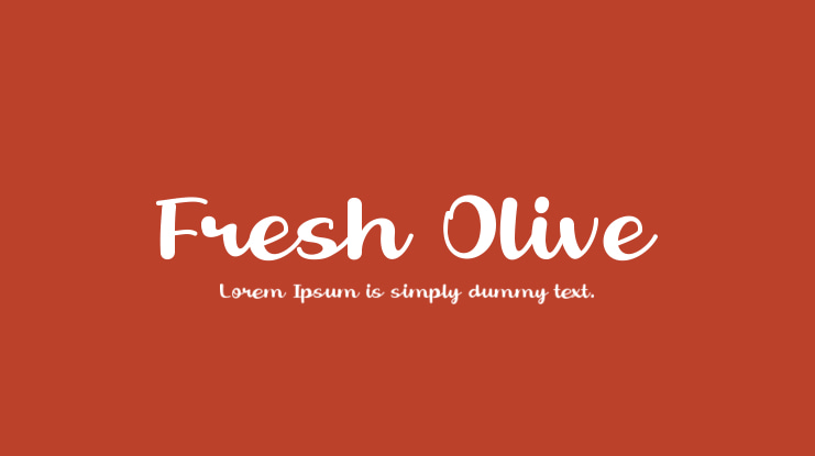 Fresh Olive Font