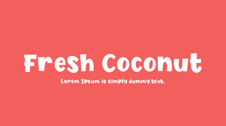 Fresh Coconut Font