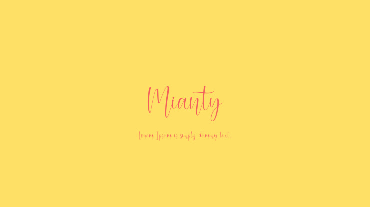 Mianty Font