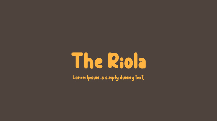 The Riola Font Family