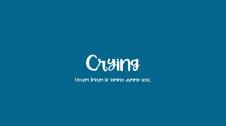 Crying Font