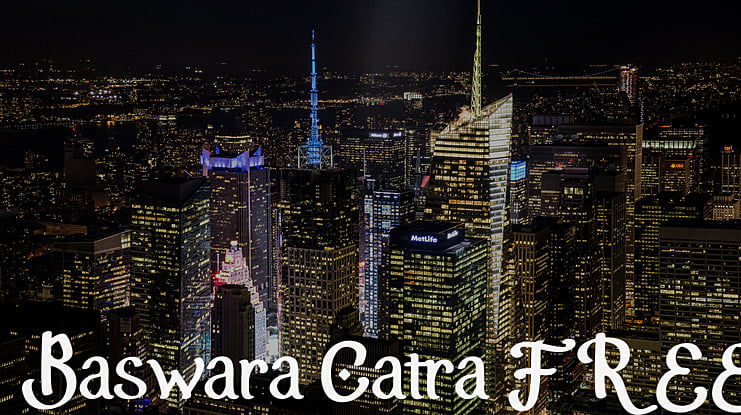 Baswara Catra FREE Font