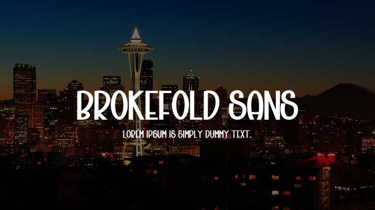 Brokefold Sans Font
