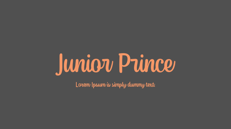 Junior Prince Font