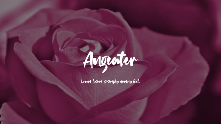 Angeater Font Family