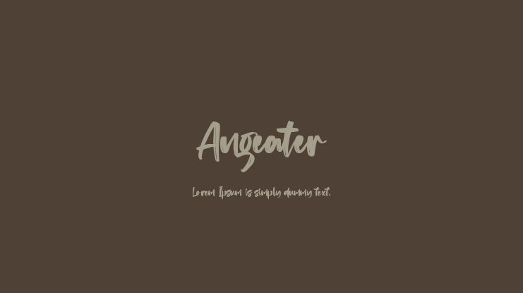 Angeater Font Family