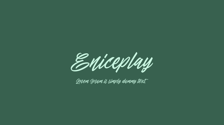 Eniceplay Font Family